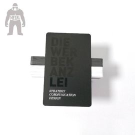 Carta di appartenenza di plastica su misura del PVC del nero di Matt 85.5x54x0.76mm
